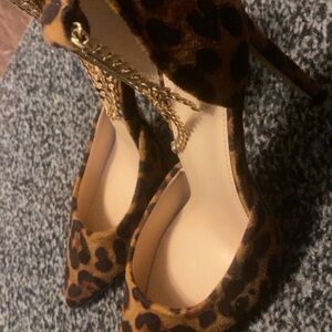 Leopard Print Stiletto Heels